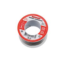 Припой с канифолью, 100г, Ø0,5мм, (олово 60%, свинец 40%), катушка, блистер REXANT