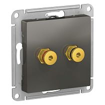 AtlasDesign Сталь Аудиорозетка 2-ая Systeme Electric (Schneider Electric)