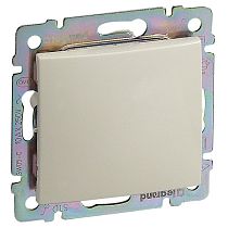 VALENA Выключатель 1-клавишный проходной схема 6 10А безвинтовое крепление слоновая кость