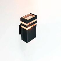 Фасадный светильник General GWL-MR16-GU10-S-IP65 Черный с двойным боковым рассеивателем Катет