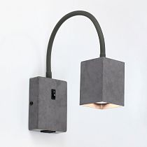 Бра на гибком основании GWL-GU10-M-IP20 Бетон Библиотека