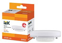 Лампа светодиодная T75 таблетка 10Вт 230В 3000К GX53  IEK