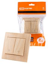 Выключатель на 2 направления 2 кл. 10А сосна "Лама"  TDM