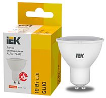 Лампа светодиодная ALFA PAR16 софит 10Вт 230В 3000К GU10 (6шт) IEK