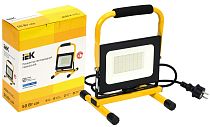 Прожектор светодиодный СДО 06-50П 6500К IP65 переносной черный  IEK