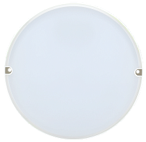 Светильник светодиодный ЖКХ ДПО 2014Д 12Вт IP54 6500К дежурный режим круг белый с акустическим датчиком  IEK