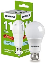 Лампа светодиодная A60 груша 11Вт 230В 6500К E27 ПРОМО GENERICA