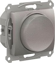 Glossa Платина Светорегулятор (диммер) повор-нажим, LED, RC, 400Вт, механизм Systeme Electric (Schneider Electric)