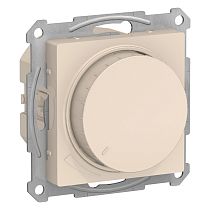 AtlasDesign Бежевый Светорегулятор (диммер) поворотно-нажимной, LED, RC, 400Вт Systeme Electric (Schneider Electric)