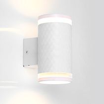 Фасадный светильник General GWL-2GX53-M-IP65 Белый с боковым рассеивателем Ромб