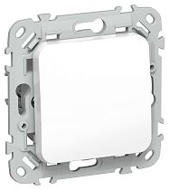 FLITE Выключатель 1-клавишный кнопочный 10А ВС11-2-0-ФлБ белый IEK