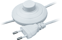 Шнур сетевой с выключателем NPS-FS01-170-2x0.5-WH 1.7м белый Navigator