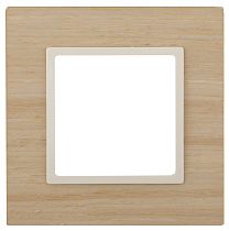 Рамка ЭРА Elegance 14-5301-11 для выключателей и розеток одиночная дерево клён