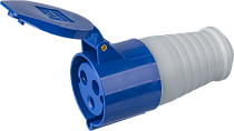 Розетка NCA-SR223-32-220 переносная 32А 2P+PE IP44 Navigator