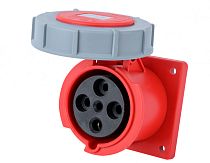 Розетка для скрытой проводки 3Р+РЕ 63А 380В IP67 РЩ-103