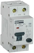 Выключатель автоматический дифференциального тока C 6А 30мА АВДТ 32 GENERICA IEK