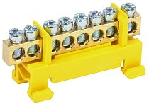 Шина PE "земля" на DIN-изоляторах "Стойка" ШНИ-6х9-8-С-Ж  IEK