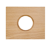 Рамка 1 постовая, скрытый монтаж, Шедель Форест, дерево, цвет Светлый бук Bironi