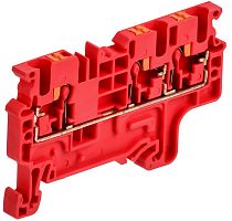 ARMAFIX Клемма пружинная Push In CP-MC 3 вывода 2,5мм2 красная IEK