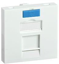 ITK Вставка 45х45мм для 1 мод. Keystone Jack с маркером IEK ITK Вставка 45х45мм для 1 мод. Keystone Jack с маркером IEK