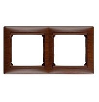 VALENA DIY Рамка 2-местная дерево тонированное VALENA DIY Рамка 2-местная дерево тонированное