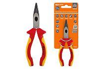 Длинногубцы изогнутые диэлектрические, 160 мм, 1000 В, CR-V, «ЭкспертЭлектрик»  TDM