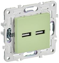 SKANDY Розетка USB A+A 3,1А SK-R15Gr серый IEK