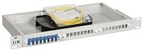 ITK 1U кросс укомплектованный: SC (Simplex) 16шт;  (OS2) IEK