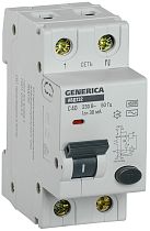 Выключатель автоматический дифференциального тока C 40А 30мА АВДТ 32 GENERICA IEK