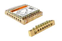 Шина "N" нулевая 8x12мм  8/2 (8 групп/крепеж по краям)  TDM