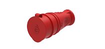 MultiSet Розетка 2К+З кабельная каучуковая 16А/250В IP44 Красная