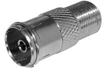 Переходник гнездо F - гнездо TV с кольцом PROconnect