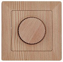 Светорегулятор ЭРА Intro Solo 4-401-11 поворотный, 600Вт 230В, IP20, скрытой установки, сосна