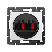 Розетка для акустических систем белая VALENA Legrand