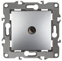 Розетка ЭРА 12-3102-03 алюминий телевизионная проходная
