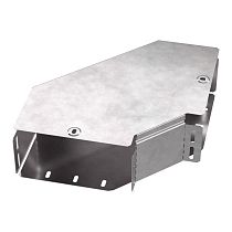 Угол горизонтальный 90 градусов с крышкой Стандарт 200х100 Промрукав Угол горизонтальный 90 градусов с крышкой Стандарт 200х100 Промрукав