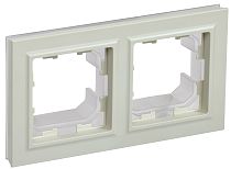 BRITE Рамка 2-местная IP44 РУ-2-БрКр-44 бежевый IEK BRITE Рамка 2-местная IP44 РУ-2-БрКр-44 бежевый IEK