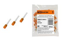 Наконечник-гильза Е0508 0,5мм2 с изолированным фланцем (100шт)  TDM