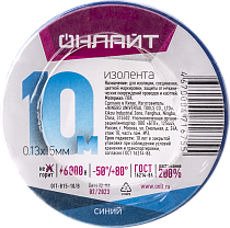 Изолента ОНЛАЙТ 71 675 OIT-B15-10/B ПВХ синяя