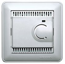 Wessen 59 Белый Регулятор теплого пола с датчиком +5 до +50°C, 10А (в сборе с рамкой) Systeme Electric (Schneider Electric)