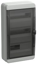 TEKFOR Корпус пластиковый КМПн-36 IP65 черная прозрачная дверь  IEK