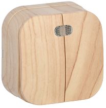 Выключатель двухклавишный для открытой установки с индикацией ВС20-2-1-ХС 10А GLORY сосна  IEK