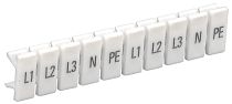 Маркеры для КПИ-1.5кв.мм с символами "L1; L2; L3; N; PE"  IEK