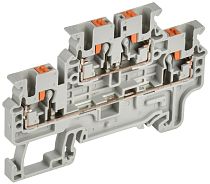 Колодка клеммная CP-ML двухуровневая 2,5мм2 серая  IEK