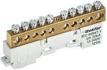 TEKFOR Шина L "фаза" неизолированная на универсальном держателе 8х12-10-Ср IEK