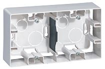 ETIKA Коробка для накладного монтажа 2-местная белый