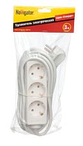 Удлинитель бытовой Navigator NPE-S-03-300-E-3x1 с заземлением 3 гнезда 3м
