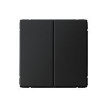 ARTGALLERY 2-клавишный ВЫКЛЮЧАТЕЛЬ КНОПОЧНЫЙ, 10АХ, механизм, быстрозажим. клем., КАРБОН