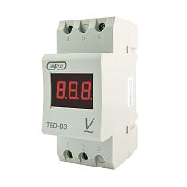 Bольтметр TED-D3 цифровой АС 0-600В (0,5) на DIN-рейку  ЭНЕРГИЯ