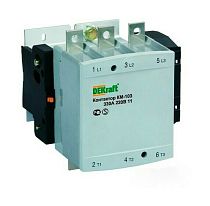Контактор 265А 220В АС3 1НО+1НЗ КМ-103  DEKraft